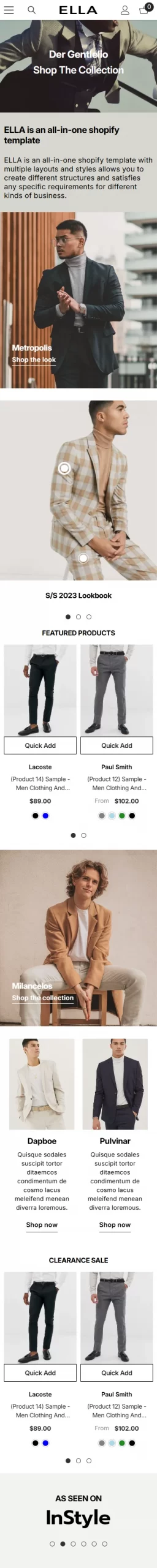 Menswear